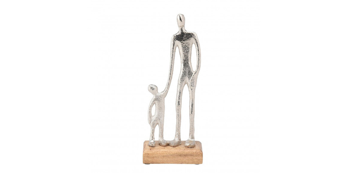 декоративные акссесуары KOOPMAN STATUE MAN AND CHILD 24CM SILVER (131995)