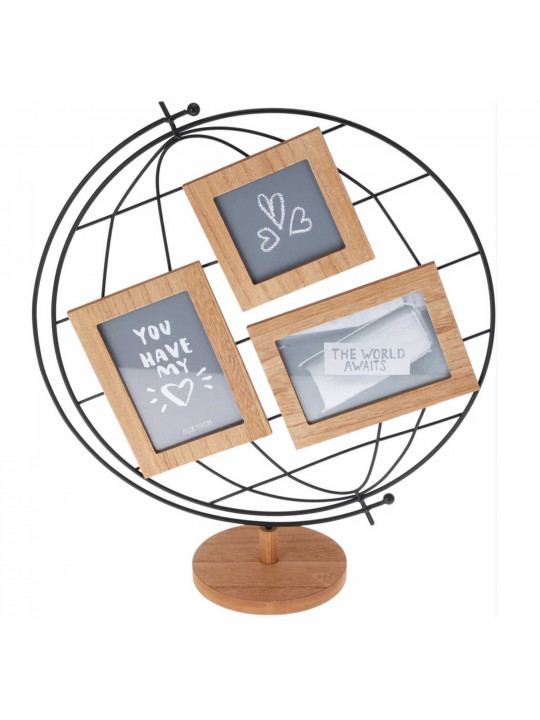 decorate objects KOOPMAN PHOTO FRAME GLOBE 42X45CM (376273)