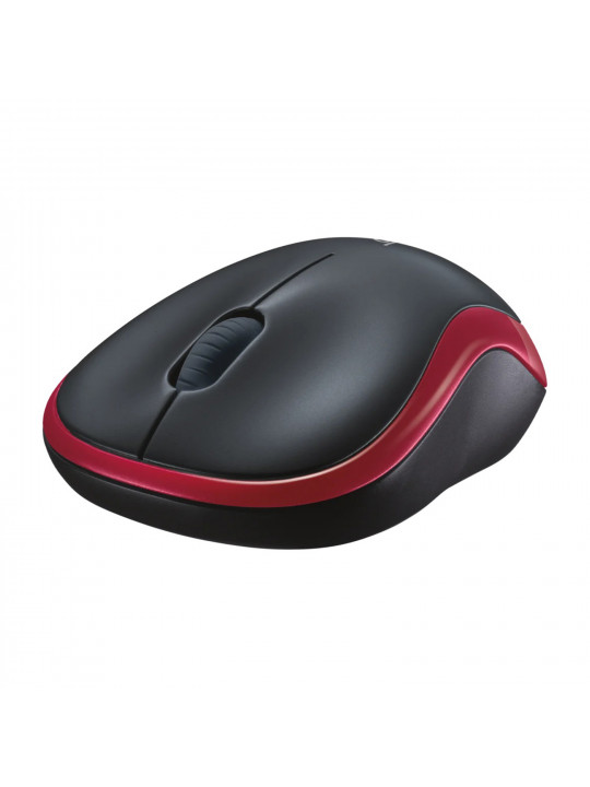 mouse LOGITECH M185 WIRELESS (RED)