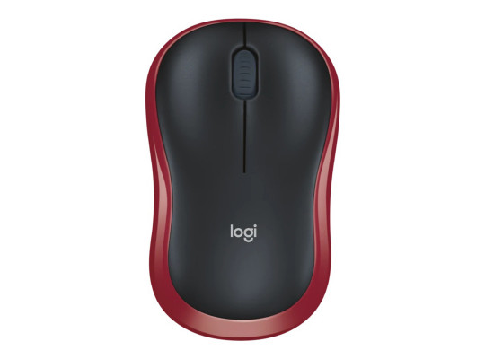 კომპიუტერული მაუსი LOGITECH M185 WIRELESS (RED)