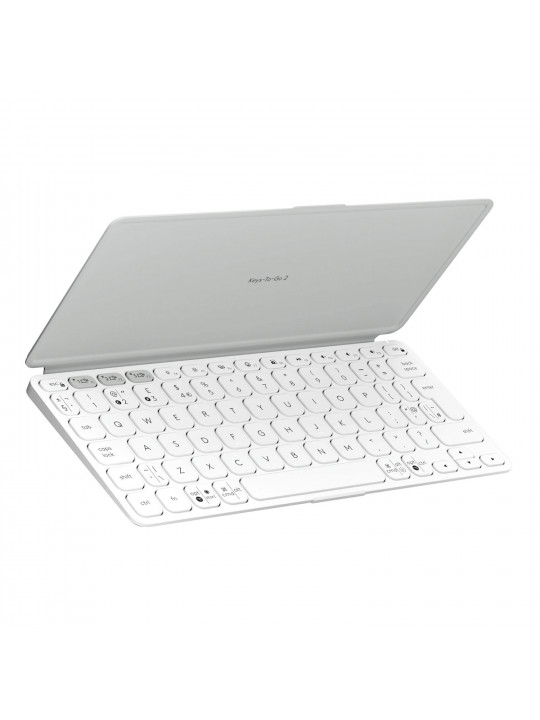 კლავიატურა LOGITECH Keys To Go 2 US/INTL (Pale/Grey)