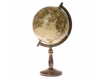 decorate objects KOOPMAN GLOBE ON WOODEN BASE