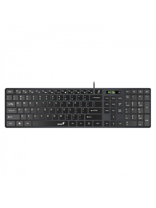 კლავიატურა GENIUS SLIMSTAR C126 USB (BK)