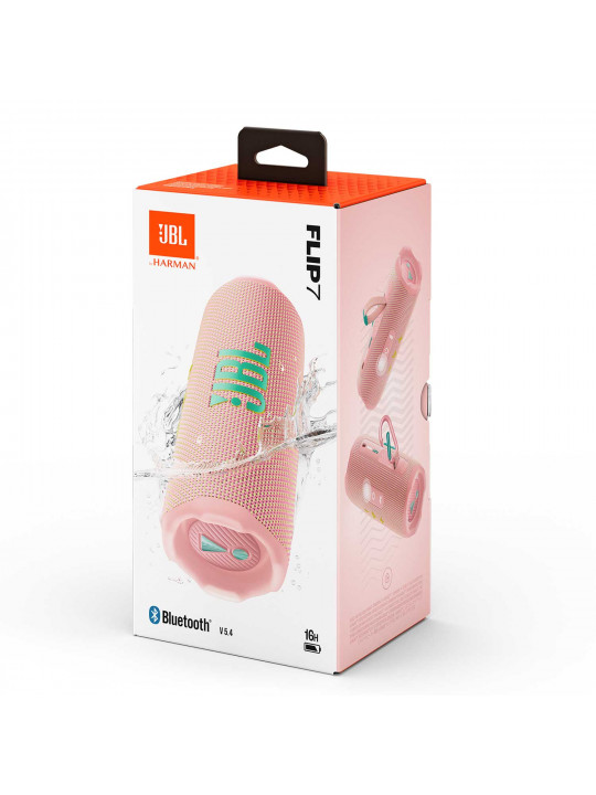 bluetooth დინამიკი JBL Flip 7 (Pink)