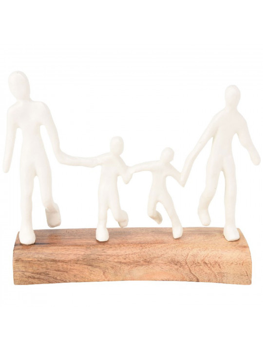 decorate objects KOOPMAN STATUE FAMILY 23CM 2ASS WHITE (132985)