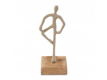 decorate objects KOOPMAN STATUE 21CM 3ASS TAUPE (F7) (131018)
