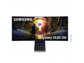 მონიტორი SAMSUNG Odyssey OLED G8 34 UWQHD Curved 175Hz LS34DG852SIXCI