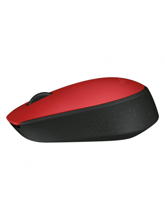 კომპიუტერული მაუსი LOGITECH M171 WIRELESS (RED)