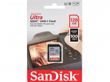 memory card SANDISK SD SDXC UHS-I SDSDUNR-128G-GN3IN 128GB