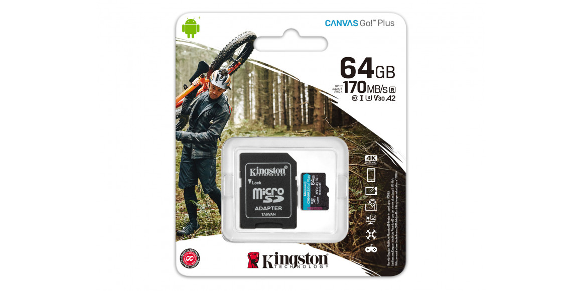 memory card KINGSTON MICRO SD SDCG3/64GB