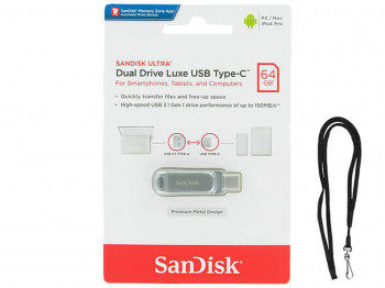 ფლეშ-დრაივერი SANDISK ULTRA DUAL DRIVE LUXE SDDDC4-064G-G46 64GB USB3.1