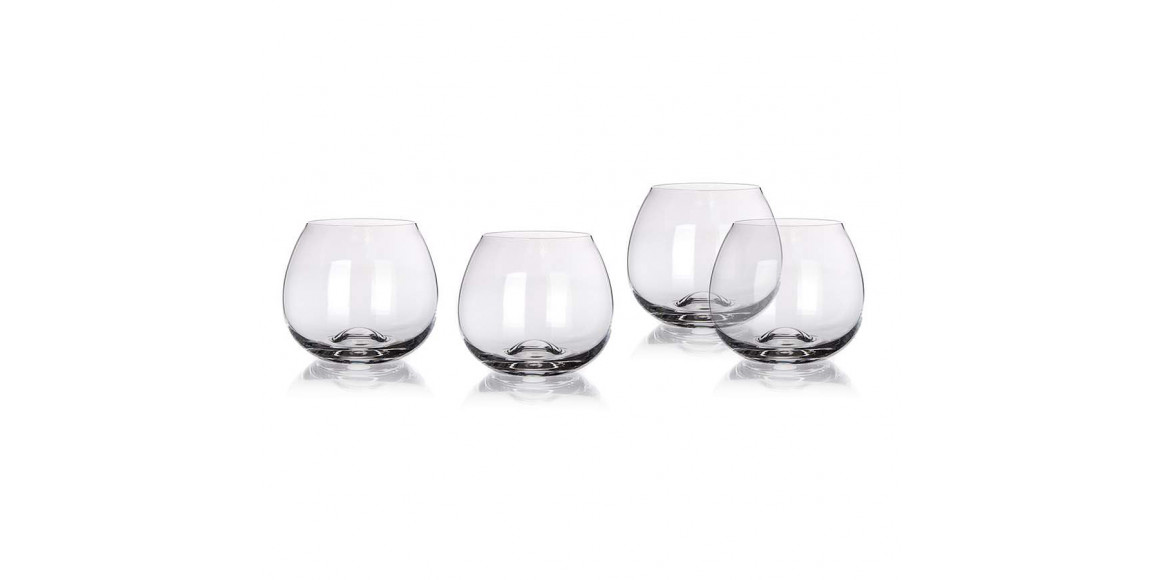 ჭიქის ნაკრები BANQUET 02B2G012440 STEMLESS BRANDY 440ML