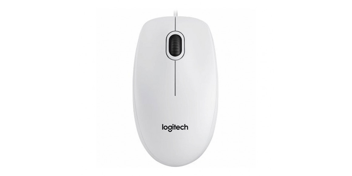 mouse LOGITECH B100 OPTICAL USB (WHITE)