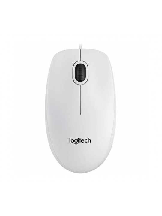 mouse LOGITECH B100 OPTICAL USB (WHITE)