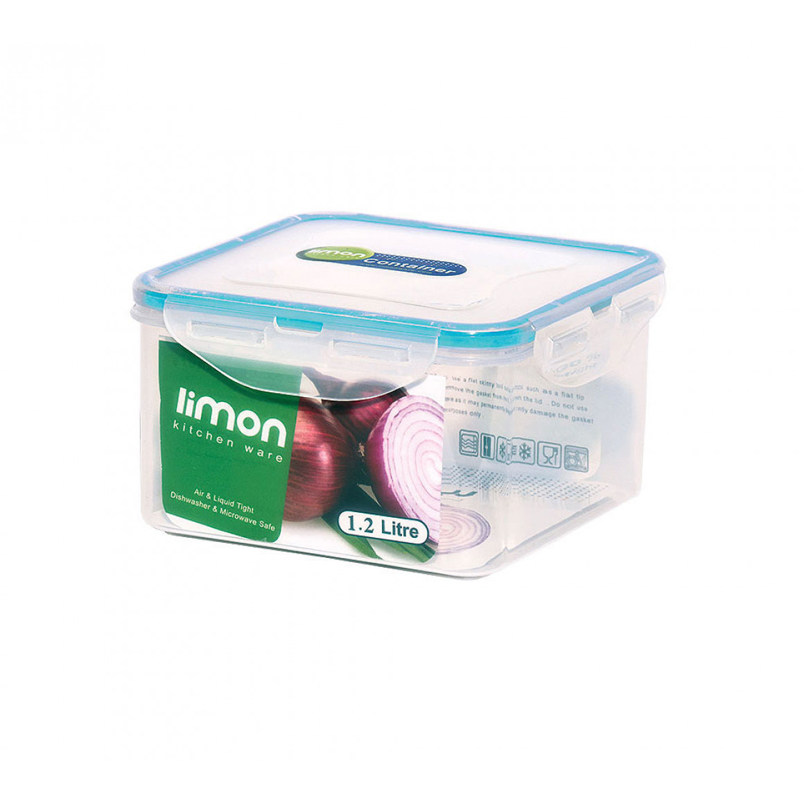 საჭმლის კონტეინერი LIMON 78635 SQUAR.1.2L(503386)