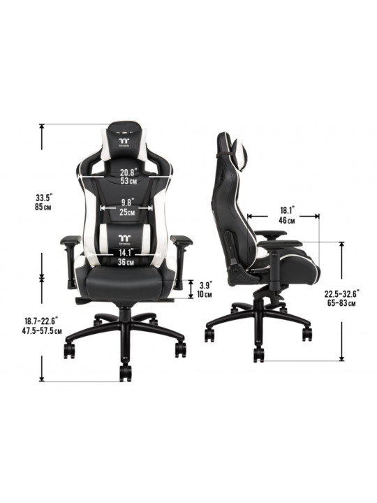 gaming chair THERMALTAKE X Fit (BK/WH)