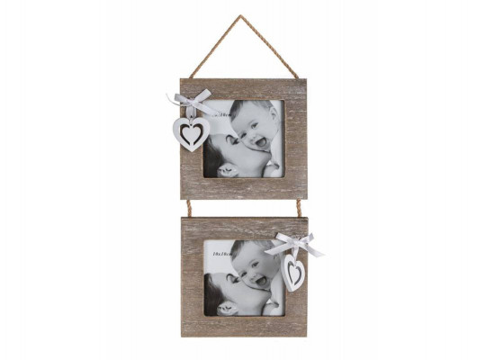 decorate objects BANQUET 63917605 PHOTO FRAME HEART 2PC