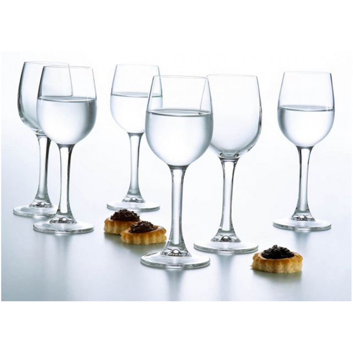 ჭიქის ნაკრები LUMINARC G1649 VERSAILLES VODKA 6PC