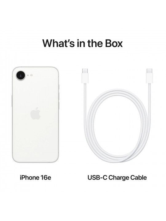 смартфон APPLE iPhone 16e 128GB (White) (A3409)