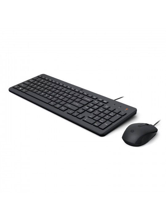 კლავიატურა HP 150 WIRED MOUSE AND KEYBOARD 240J7AA (BK)