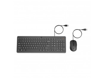 keyboard HP 150 WIRED MOUSE AND KEYBOARD 240J7AA (BK)