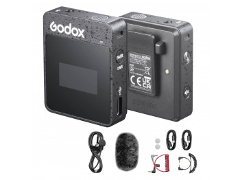 მიკროფონი GODOX 2.4GHZ WIRELESS MICROPHONE SYSTEM MOVELINK II M1 (BK)