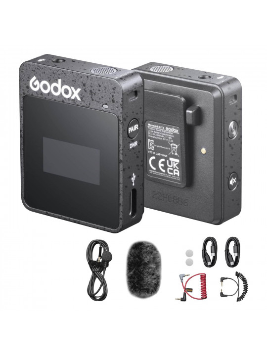 микрофоны GODOX 2.4GHZ WIRELESS MICROPHONE SYSTEM MOVELINK II M1 (BK)