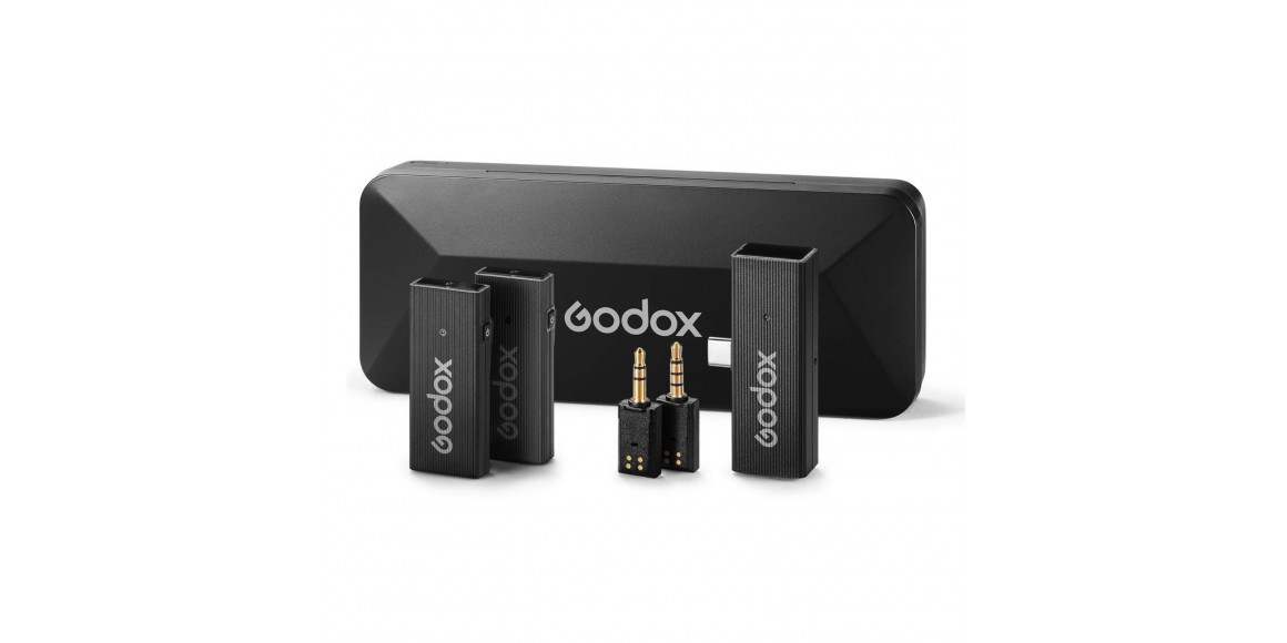 microphone GODOX 2.4GHZ WIRELESS MICROPHONE SYSTEM MOVELINK MINI UC KIT2 (BK)