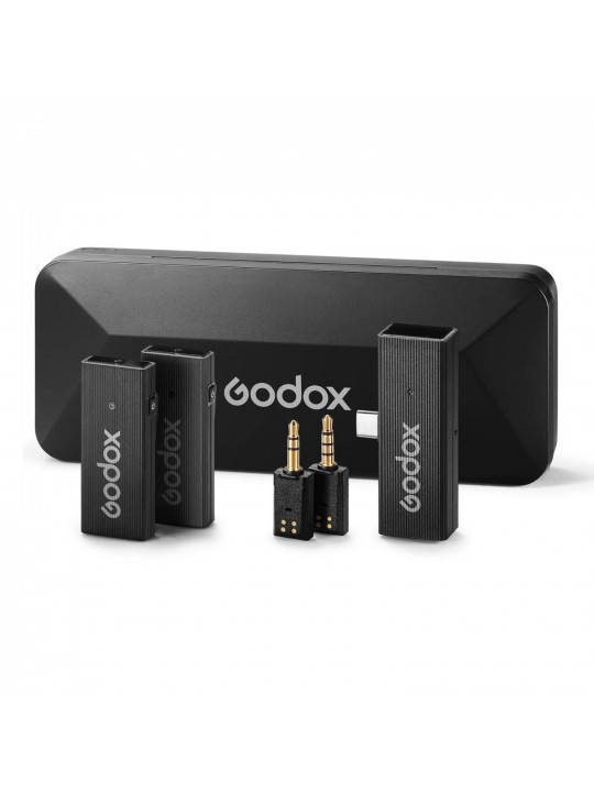 microphone GODOX 2.4GHZ WIRELESS MICROPHONE SYSTEM MOVELINK MINI UC KIT2 (BK)