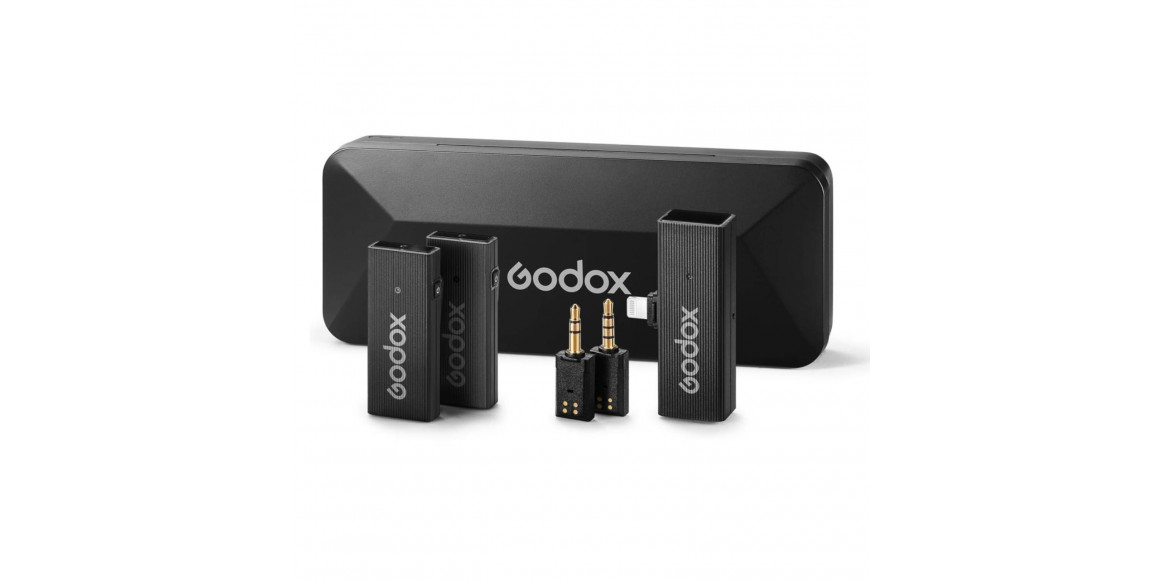 микрофоны GODOX 2.4GHZ WIRELESS MICROPHONE SYSTEM MOVELINK MINI LT KIT 2 (BK)