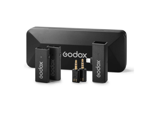 микрофоны GODOX 2.4GHZ WIRELESS MICROPHONE SYSTEM MOVELINK MINI LT KIT 2 (BK)