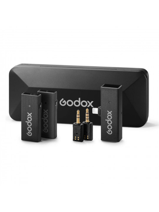 microphone GODOX 2.4GHZ WIRELESS MICROPHONE SYSTEM MOVELINK MINI LT KIT 2 (BK)