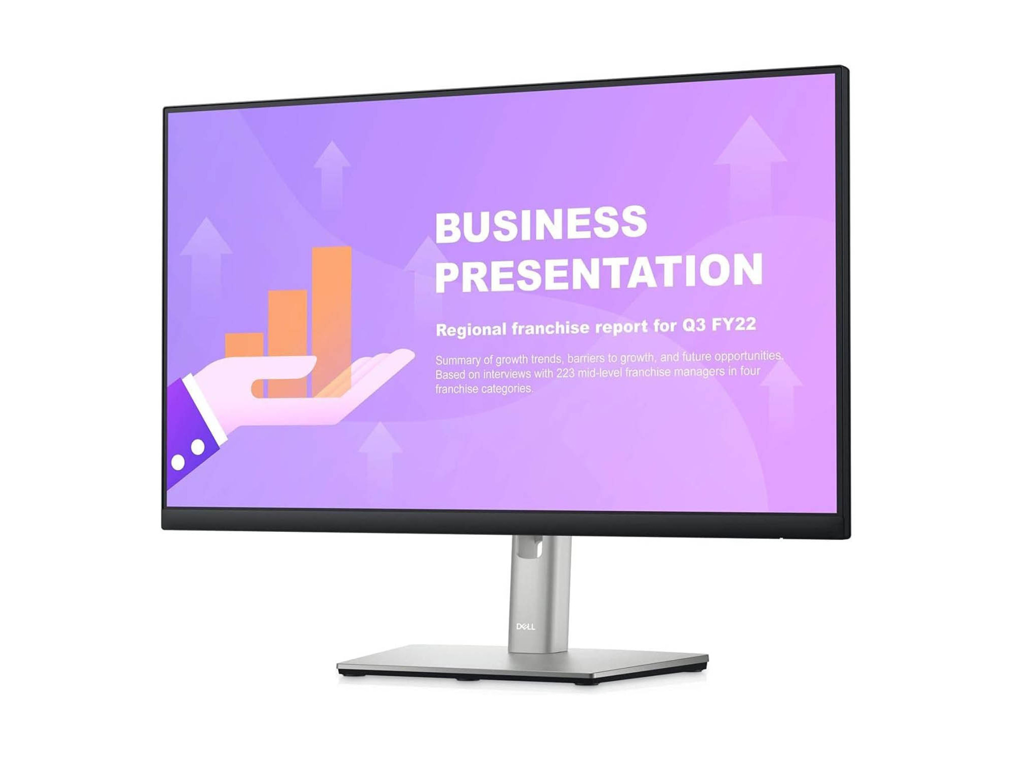 monitor DELL 23.8 P2422HE D-SUB, HDMI, DP, USB-C, RJ-45, IPS, PIVOT