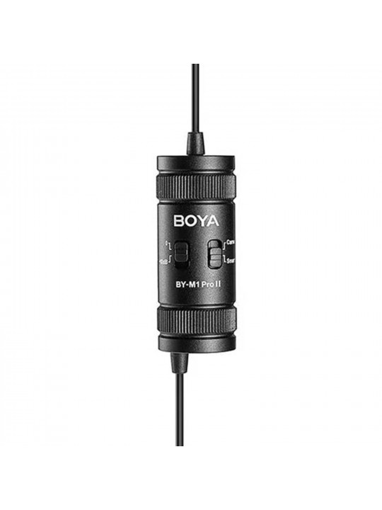 მიკროფონი BOYA BY-M1 PRO II UNIVERSAL LAVALIER (BK)