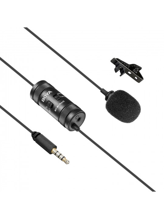 microphone BOYA BY-M1 PRO II UNIVERSAL LAVALIER (BK)