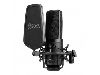 микрофоны BOYA BY-M1000 LARGE DIAPHRAGM CONDENSER (BK)