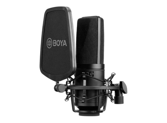 микрофоны BOYA BY-M1000 LARGE DIAPHRAGM CONDENSER (BK)