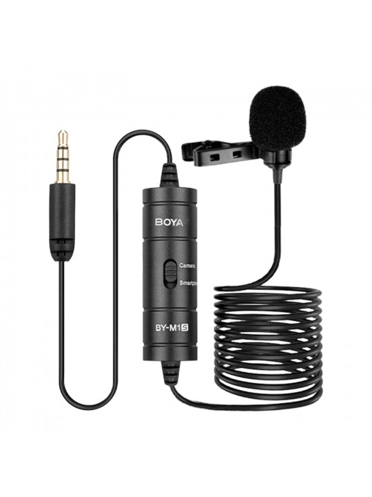 microphone BOYA BY-M1S LAVALIER (BK)