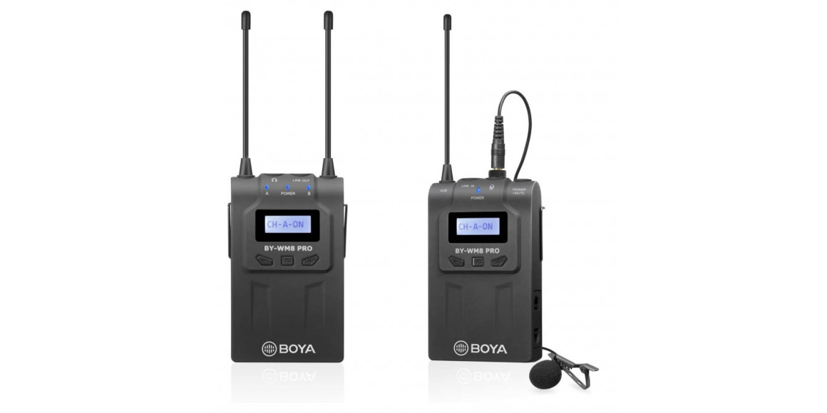 микрофоны BOYA BY-WM8 PRO-K1 UHF WIRELESS (BK)