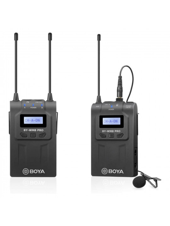 микрофоны BOYA BY-WM8 PRO-K1 UHF WIRELESS (BK)