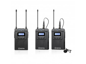 microphone BOYA BY-WM8 PRO-K2 DUAL CHANNEL UHF WIRELESS (BK)