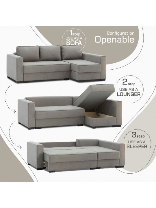 დივანი HOBEL CORNER LIZA PLUS CAPPUCCINO SCANDI 19 R (5)