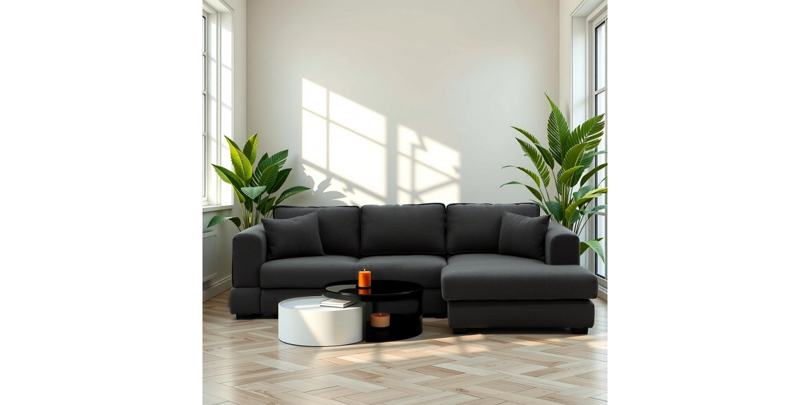 диван HOBEL CORNER SIDNEY PLUS DARK GREY BUKLE 15 R (3)
