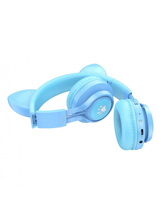 tws headphone HOCO CAT EAR KIDS W39 (BL)