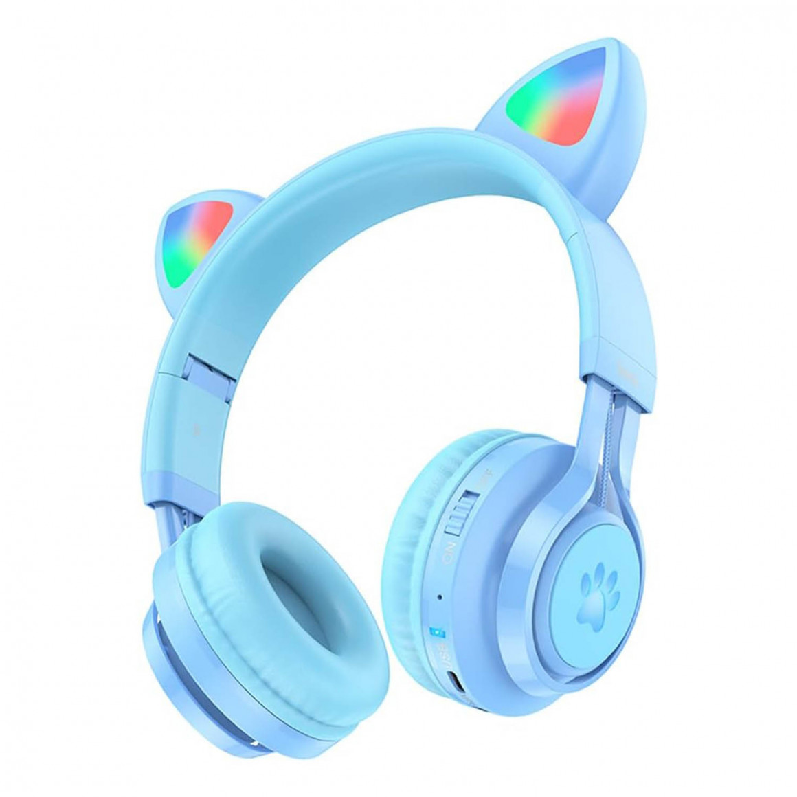 tws наушник HOCO CAT EAR KIDS W39 (BL)