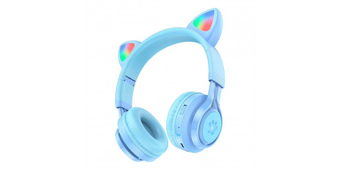 tws headphone HOCO CAT EAR KIDS W39 (BL)