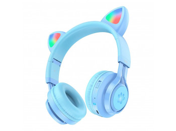 tws headphone HOCO CAT EAR KIDS W39 (BL)