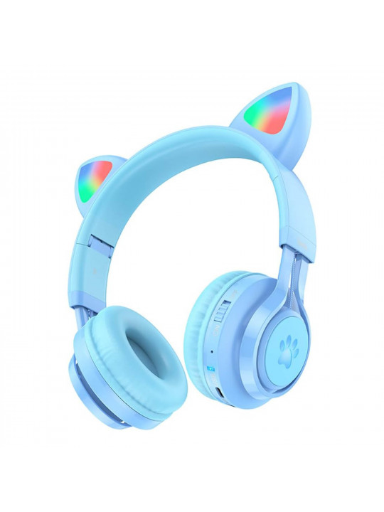 tws headphone HOCO CAT EAR KIDS W39 (BL)