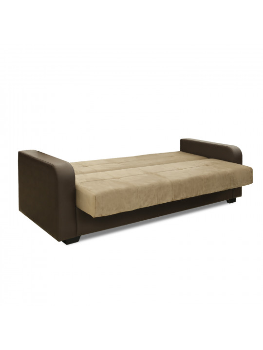 sofa set HOBEL FROST 3+1+1 COFFEE V460/ LIGHT BROWN LETTO 7 (4)