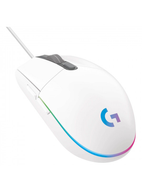 კომპიუტერული მაუსი LOGITECH G203 LIGHTSYNC L910-005796 GAMING (WH)